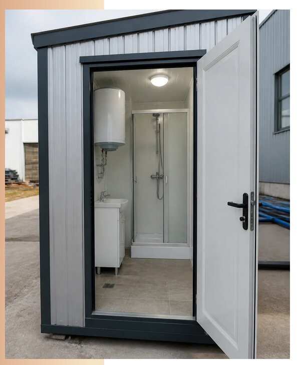 Изготовление и аренда душевых бытовок под ключ в Рязани